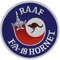 R.A.A.F. Raaf Hornet 4in Round Patch