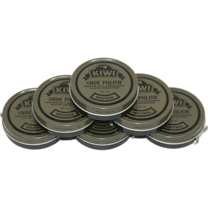 KIWI Neutral Shoe Polish - Box of 6 Cans