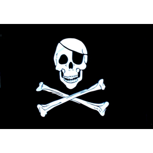 Skull And Bones Flag (Small) 3'x2'