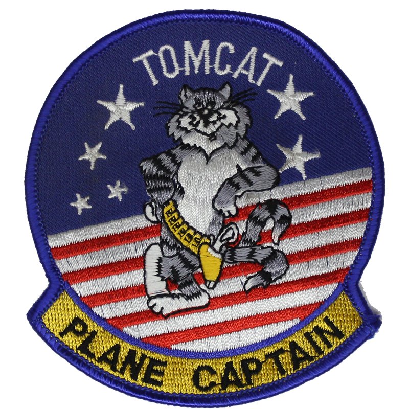 U S NAVY F 14 Tomcat Plane Captain Patch U S NAVY NEW MILITARY U S NAVY F 14 Tomcat Plane Captain Patch U S NAVY NEW MILITARY