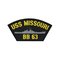 USS MISSOURI BB-63 CAP PATCH