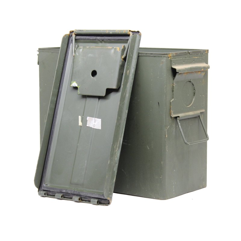 MILITARY SURPLUS PA19 50Cal Tall Ammo Box MILITARYBOXES Mitchells