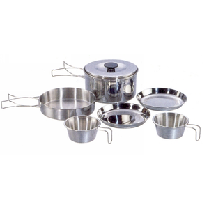 OUTBOUND 2-Person Cookset Stainless Steel
