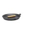 12in Round Frypan With Wooden Handle
