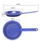 OUTBOUND 26cm Blue Enamel Frying Pan