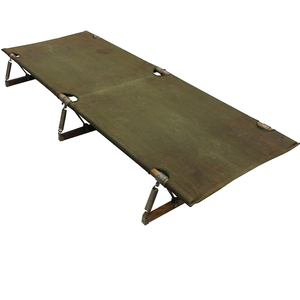 MILITARY SURPLUS Cot, Folding, Wooden