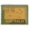 Australian Flag Patch Tan on DPCU (Auscam) Background with Velcro back