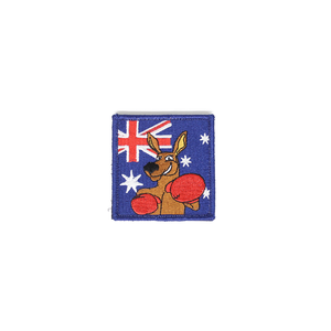 Boxing Kangaroo Australia National Flag Patch with Velcro Back 