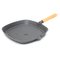 9" Square Griddle With Wooden Handle
