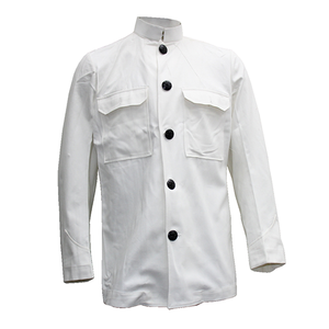 WHITE COTTON DRILL JACKET