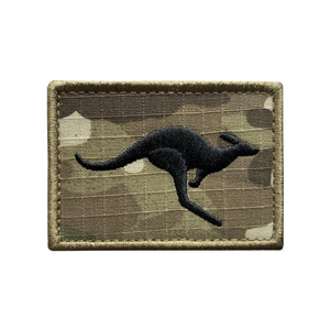 MULTICAM with BLACK FIGHTING ROO 7x5