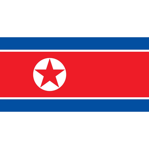 FLAG of KOREA - NORTH 5x3