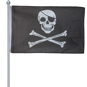 THE JOLLY ROGER FLAG 5x3