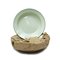 22cm ENAMEL SOUP PLATE - GREEN - DOZEN
