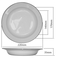22cm ENAMEL SOUP PLATE - GREEN - DOZEN