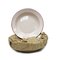 22cm ENAMEL SOUP PLATE - PINK - DOZEN
