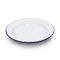 24cm ENAMEL SOUP PLATE WHITE