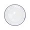22cm WHITE ENAMEL FLAT PLATE x 12