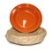 24cm ENAMEL SOUP PLATE ORANGE x12