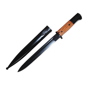 REPLICA K98 BAYONET with WOODEN GRIPS & SCABBARD
