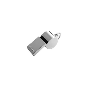 BRASS WHISTLE N-PLATED pack of 12