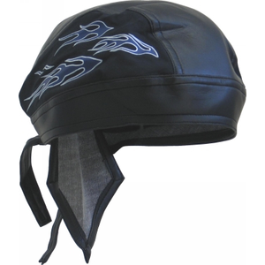 BANDANNA CAP DLX BLUE FLAMES