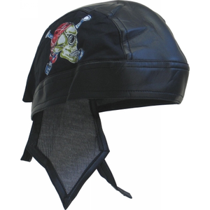BANDANNA CAP DLX SKULL AND PISTONS