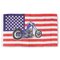 Usa With Motorbike Flag  (Large) 5'x3'