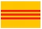 Flag Of South Vietnam (Large) 5'x3'